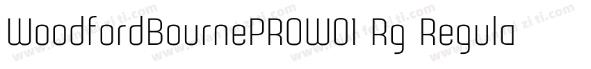 WoodfordBournePROW01 Rg Regular字体转换